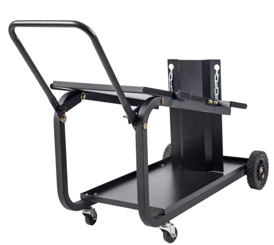 Steel Single Dual Bottle Heavy Duty Universal Welding Cart With Fold Down Handle for sale online 